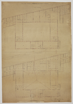 216883 Plattegronden van de begane grond en eerste verdieping van de Willemskazerne aan de Wittevrouwenkade te Utrecht; ...